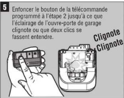 LIFT-MASTER 895MAX - PROGRAMMATION DE LA TÉLÉCOMMANDE - 5