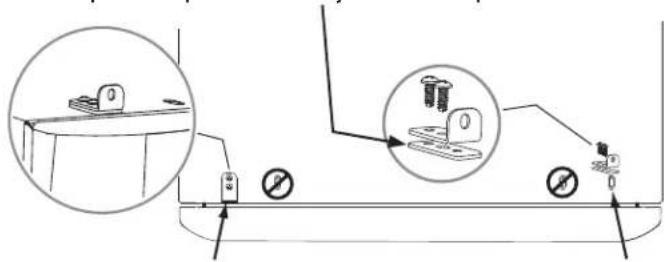 FRIGIDAIRE NLPWD15W - Cologne un espaciador debajo de cada soporte delantero. - 1