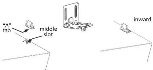 FRIGIDAIRE NLPWD15W - Locate spacer under each front bracket. - 2