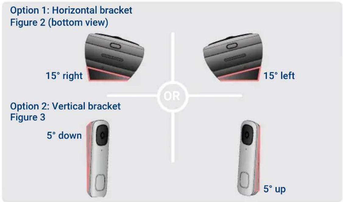 Lorex B451AJDE - Step 2 (Optional): Attach an angled bracket to the mounting bracket - 1