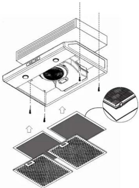 Technical diagram showing assembly of solar panels with labeled components and an inset close-up view of the component.