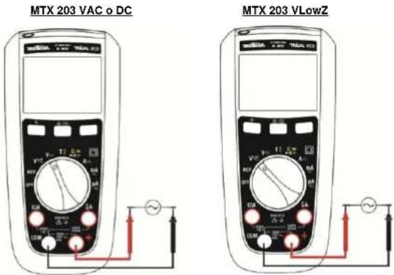 METRIX MTX 203 - Misura di tensione AC o DC - 1