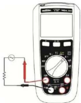 METRIX MTX 203 - Measuring AC or DC current - 4