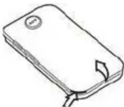 Amplicomms PowerTel M6750 - SIM-Karte, Speicherkarte und Akku einsetzen - 1