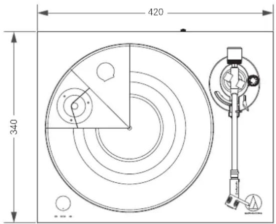 AUDIO TECHNICA ATLPW30BK - Dimensions - 1