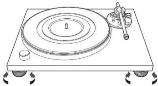 AUDIO TECHNICA ATLPW30BK - Nivelage du tourne-disque - 1