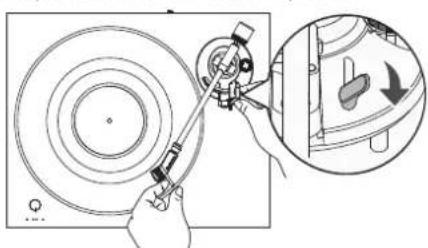 AUDIO TECHNICA ATLPW30BK - Réglage de l'équilibre du bras de lecture - 3
