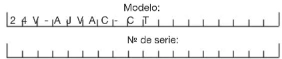 Auto Joe 24VAJVACCT - Modelo y número de série - 1