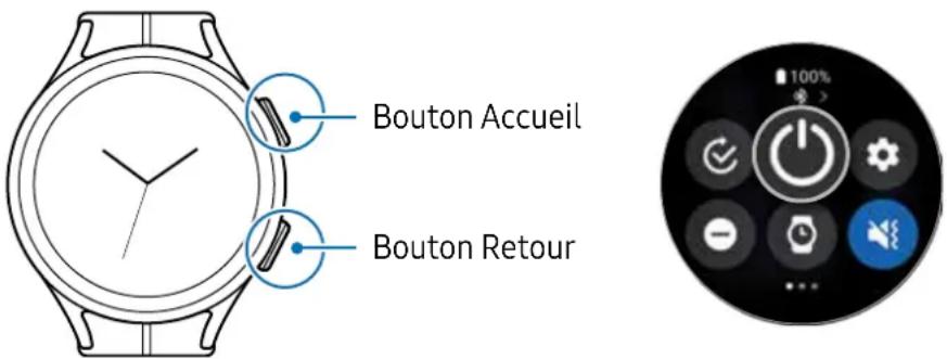 SAMSUNG Galaxy Watch 5 - Allumer et éteindre la montre - 2