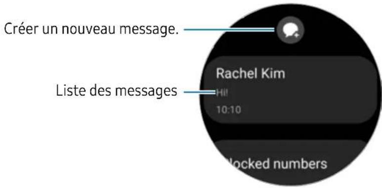 SAMSUNG Galaxy Watch 5 - Envoyer des messages - 1