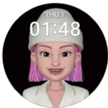 SAMSUNG Galaxy Watch 5 - Crème un cadran AR emoji - 2