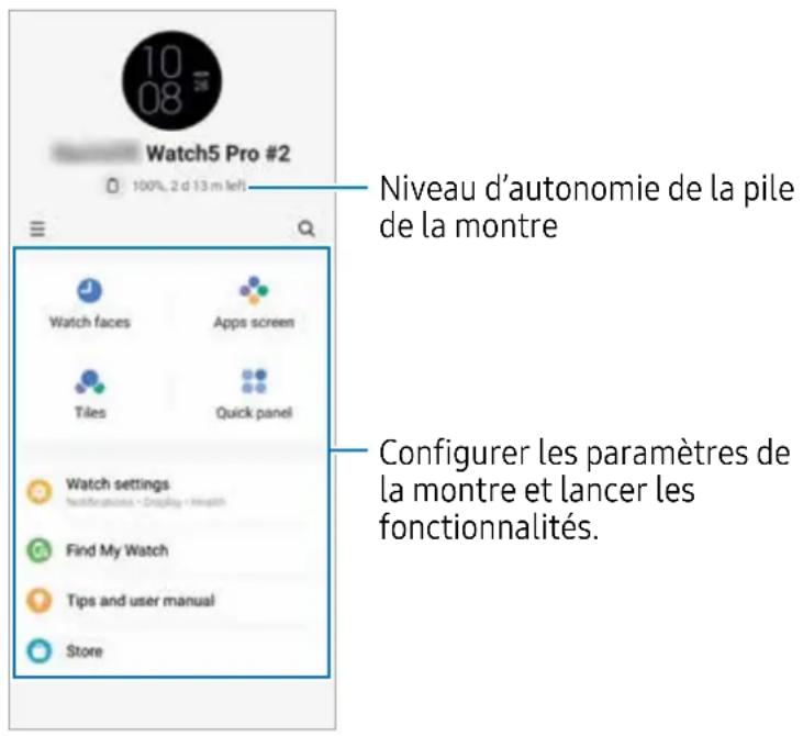 SAMSUNG Galaxy Watch 5 - Appli galaxy wearable - 2