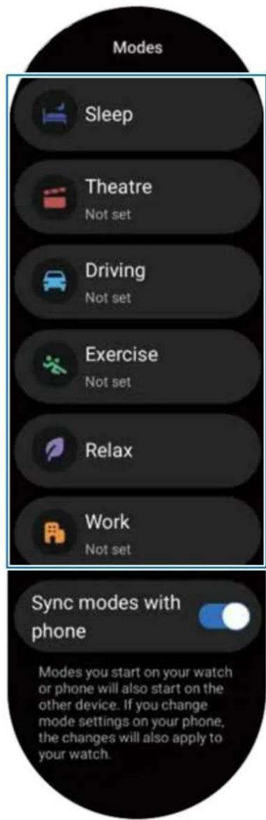 SAMSUNG Galaxy Watch 5 - Modes - 1