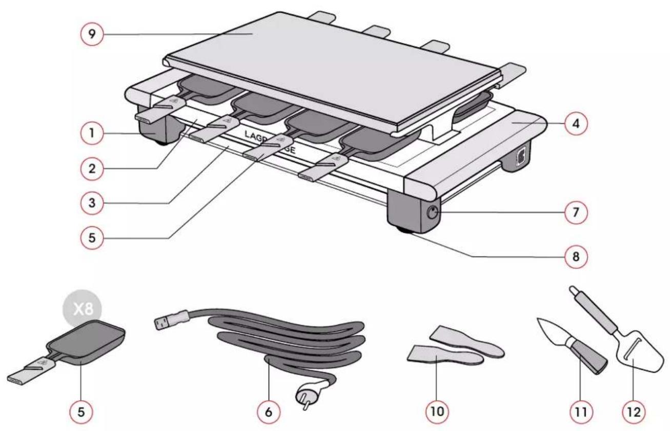 LAGRANGE Raclette Pierre Elegance - Please read this manual carefully and ensure you keep it for future reference. - 1