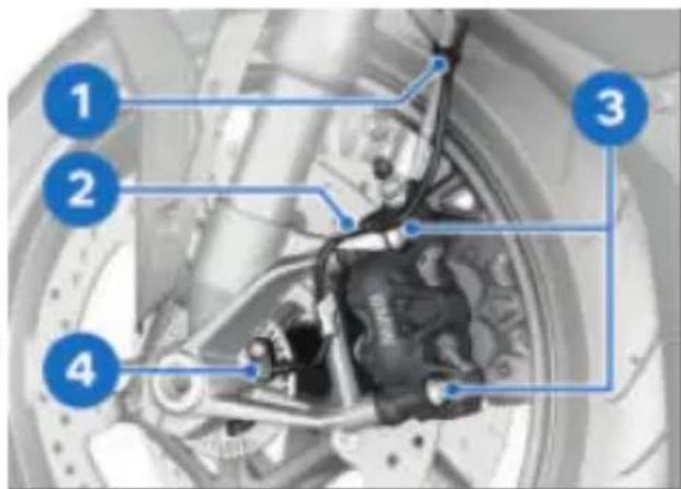 BMW S 1000 RR (2022) - Dépose de la roue avant - 1