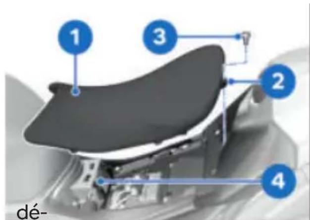 BMW S 1000 RR (2022) - Dépose de la selle passager - 2
