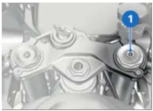 BMW S 1000 RR (2022) - Régler l'amortissement en détente de la roue avant - 1
