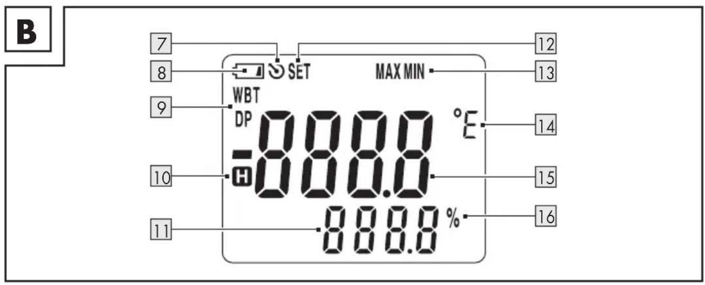 PARKSIDE HG08328A - VOCHTIGHEIDS- EN TEMPERATUURMETER - 2
