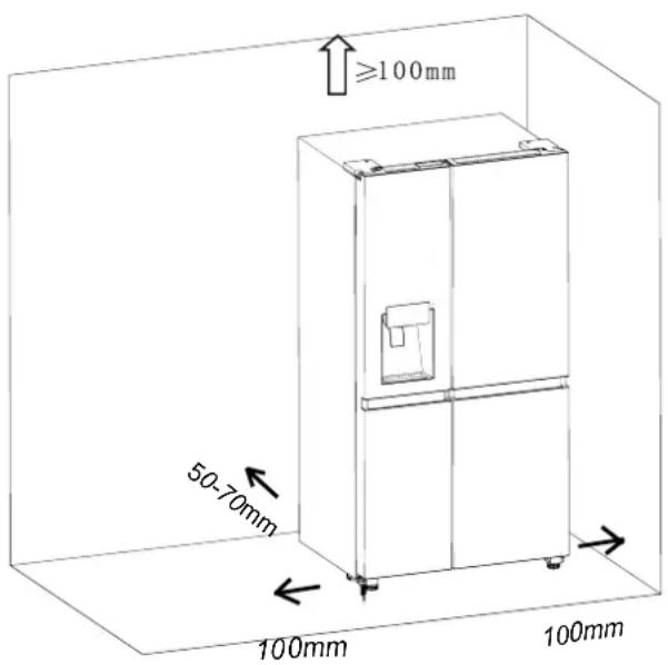HISENSE RS818N4TFE - Ventilation de l'appareil - 1
