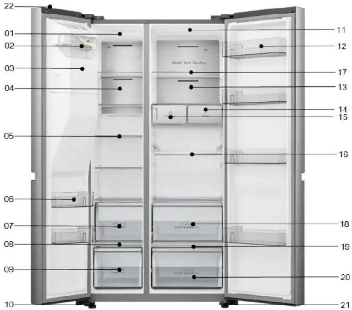 HISENSE RS818N4TFE - View of the appliance - 1