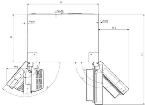 HISENSE RS818N4TFE - Ventilatie van het apparatus - 2