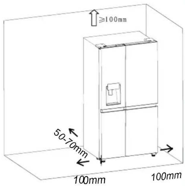 HISENSE RS818N4TFE - Ventilation of appliance - 1