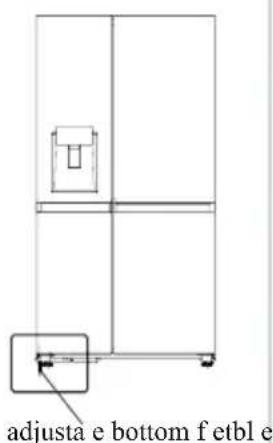 HISENSE RS818N4TFE - Leveling of appliance - 3