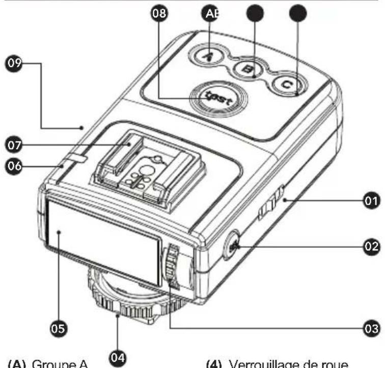Hähnel MODUS 600RT MK II (Fujifilm) - Nomenclature - Transmetteur Viper TTL - 1