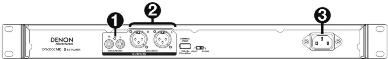 DENON DN300C MKII - Panneau arrête - 1