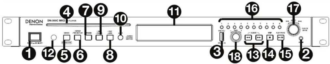 DENON DN300C MKII - Front Panel - 1