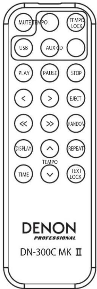 DENON DN300C MKII - Remote Control - 1