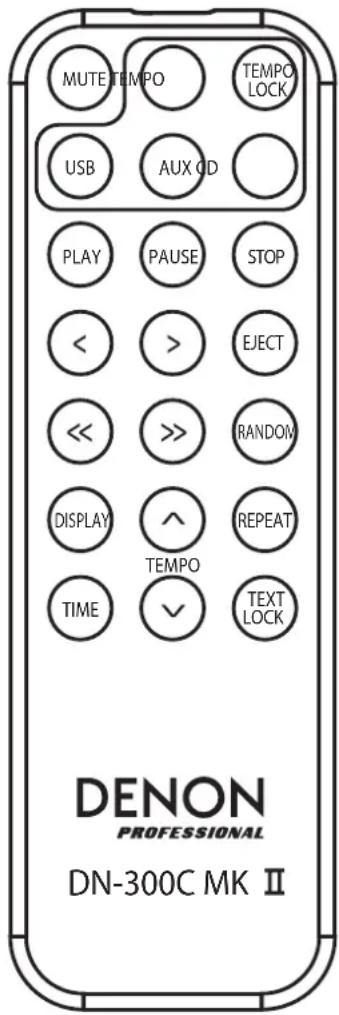 DENON DN300C MKII - Control remoto - 1