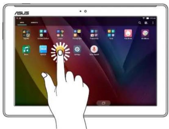 ASUS ZenPad 10 Z300CG - Ouvrir une application ou sélectionner un élément - 1