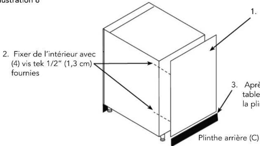VIKING VTPO1810SS - INSTALLATION DU PANNEAU ARRIÈRE - 1