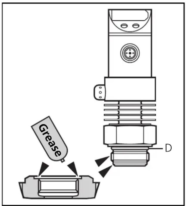IFM PI2058 - Mounting of the Aseptoflex adapter Step 1 - 1