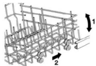 Fulgor Milano FDW 9093.1 - Version A: In zwei Positionen ausziehbar. - 2