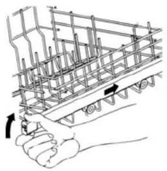 Fulgor Milano FDW 9093.1 - ADJUSTING THE UPPER BASKET - 1