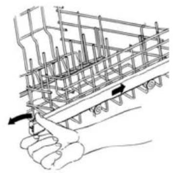 Fulgor Milano FDW 9093.1 - ADJUSTING THE UPPER BASKET - 3