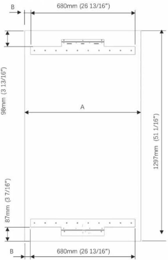 Fulgor Milano FBCD 761 TNF EDBL - Préparation de la porte du meuble du réfrigérateur - 1
