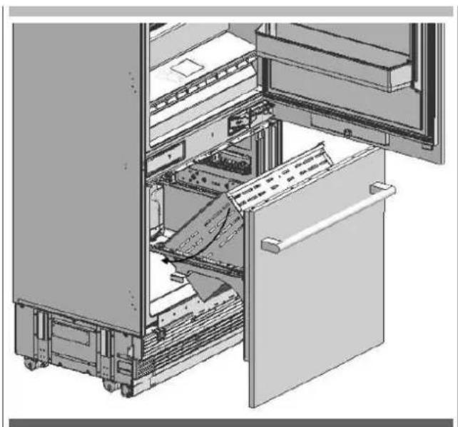 Fulgor Milano FBCD 761 TNF EDBL - Einbau der Gefrierfachmöbeltur - 3
