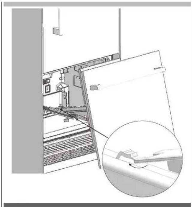 Fulgor Milano FBCD 761 TNF EDBL - Instalación de la puerta del mueble del congelador - 1