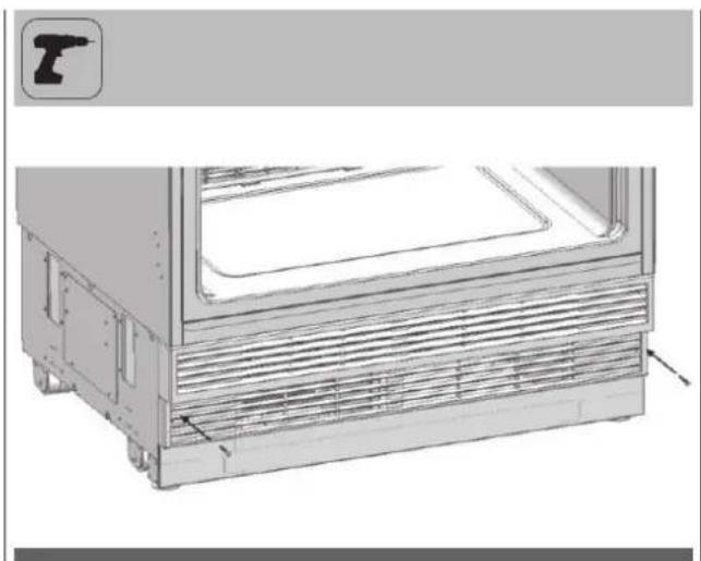 Fulgor Milano FBCD 761 TNF EDBL - Extracción del montaje del orificio de ventilación inferior - 1