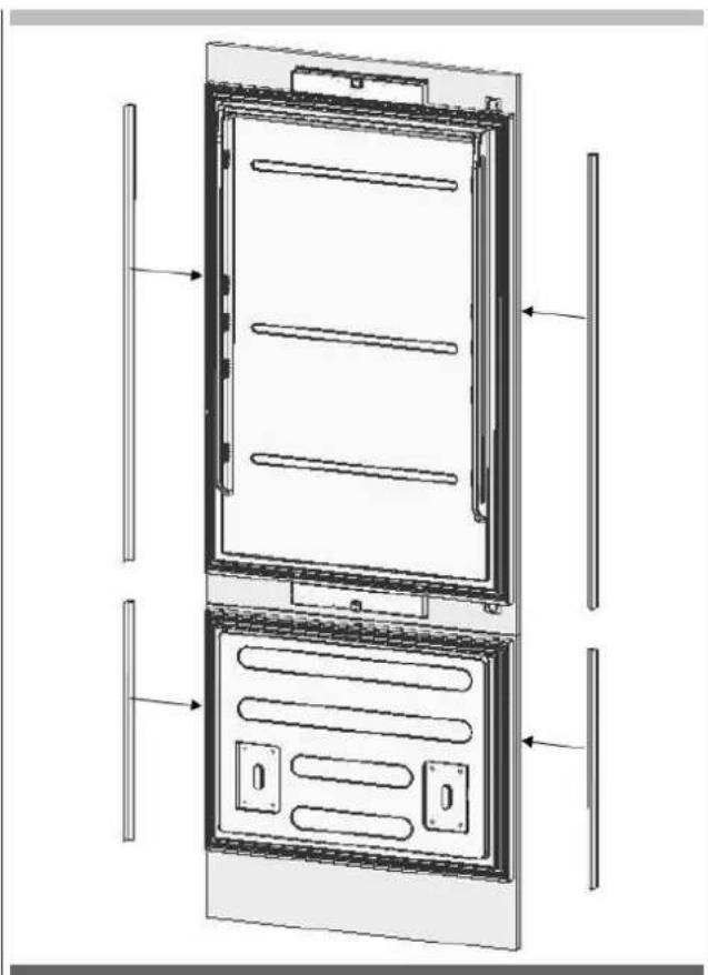 Fulgor Milano FBCD 761 TNF EDBL - Panel-adjustment for fridge door - 3