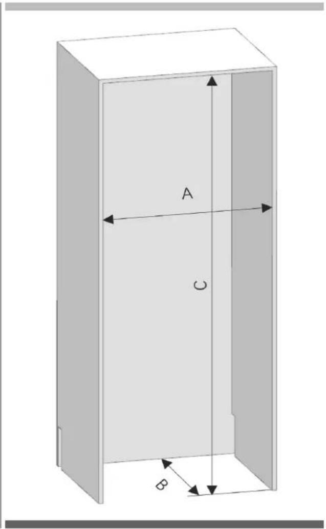 Fulgor Milano FBCD 761 TNF EDBL - Dimensioni del mobile - 1