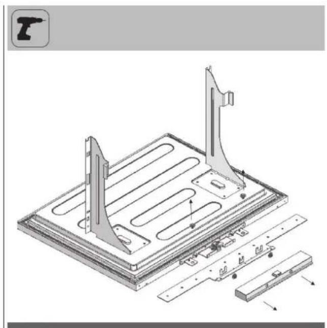 Fulgor Milano FBCD 761 TNF EDBL - Entfernen der Verstellmechanismen für die Verkleidung des Kühlschranks - 2