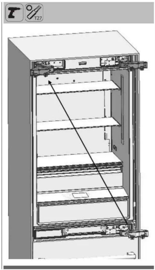 Fulgor Milano FBCD 761 TNF EDBL - Replacing the hinges - 2