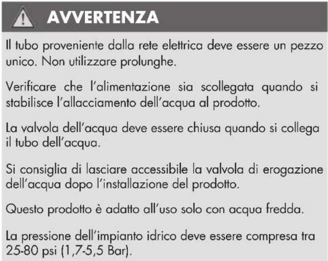 Fulgor Milano FBCD 761 TNF EDBL - Collegamento idrico - 2