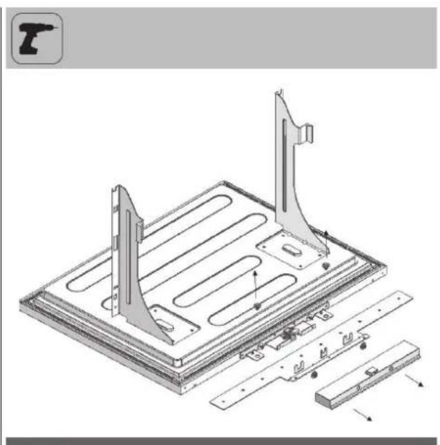 Fulgor Milano FBCD 761 TNF EDBL - Rimozione del meccanismo di regolazione del pannello del frigorifero - 2