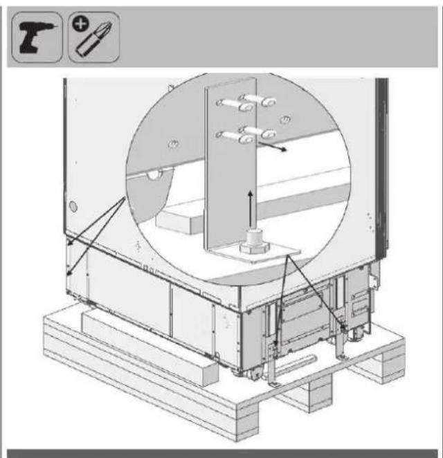 Fulgor Milano FBCD 761 TNF EDBL - Abnehmer des Kühlschranks von der Holzpalette - 1