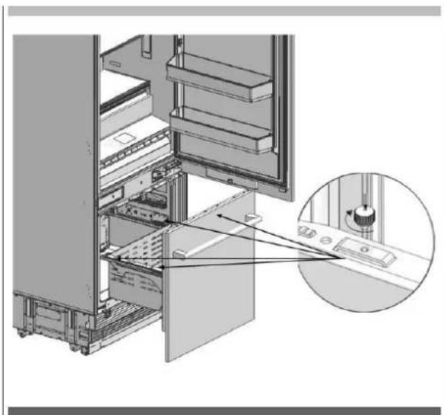 Fulgor Milano FBCD 761 TNF EDBL - Einbau der Gefrierfachmöbeltur - 4